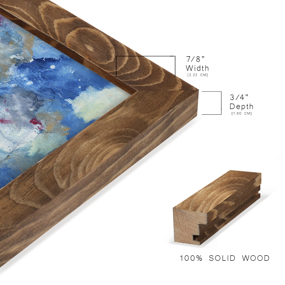 In the Mist II - Framed Print w/glass - Walnut