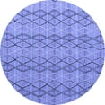 thumbnail image 1 of Ahgly Company Indoor Round Abstract Blue Modern Area Rugs, 5' Round, 1 of 4