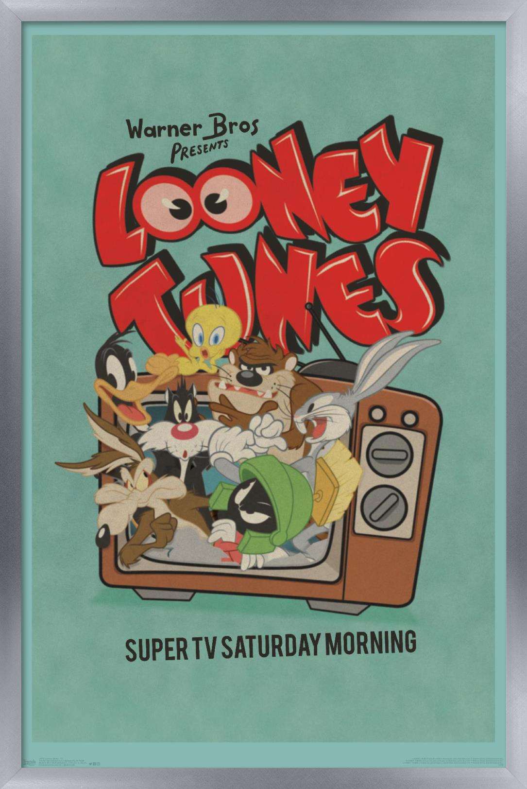 Looney Tunes Group Super TV Saturday Morning Wall Poster, 14.725" x