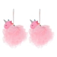 thumbnail image 1 of EeaseMX 2 esponjas exfoliantes de baño con forma de unicornio para ducha, esponjas de baño para niños, 1 of 7