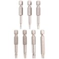 thumbnail image 3 of 7Pcs Set Star Bit Screwdriver Drill Bits Screw Driver Magnetic 1/4Inch Hex Shank HXL16884, 3 of 6