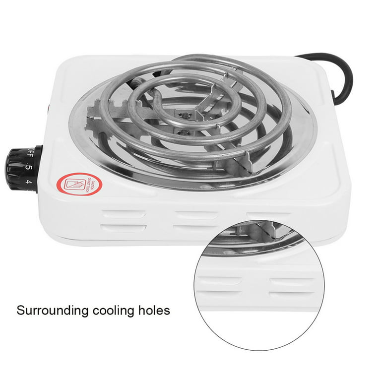 Electric Burner,1000W Stainless Steel Portable Single Tube Electric Stove  Home Electric Stove US Plug 110V 