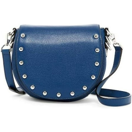 Rebecca Minkoff Unlined Pebbled Leather Saddle Bag - Royal Navy
