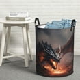 thumbnail image 5 of Cauagu Fiery Black Dragon Attack for Laundry Basket,Collapsible Organizer Basket for Storage Bin Toy Bins Gift Baskets Bedroom Clothes Children Nursery Hamper -Medium, 5 of 7