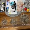 thumbnail image 3 of Llavero HoAoOo Paquete de 50 Anillos Metálicos Plateados de 2.5 cm, 3 of 7