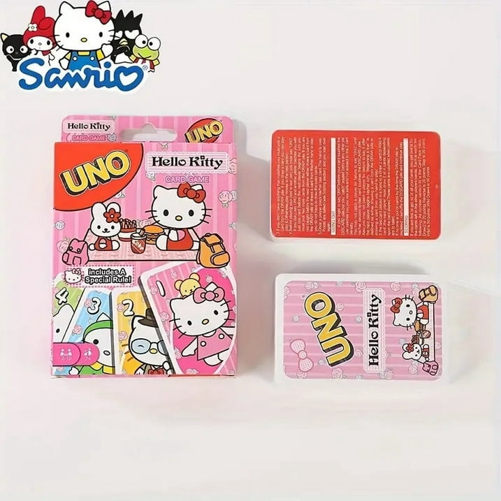 UNO Hello Kitty Card Game for Kids, Adults & Family Game Night | for 2-10 Player