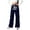 01_Navy, variant on UJNDER Girls Letter Print Casual Wide Leg Trousers Loose Fit Comfortable Long Style for Youth Fashion Girls Wide Leg Pants,03_White,10-11 Years