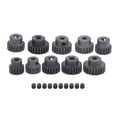 thumbnail image 1 of Juego de 10 piñones y engranajes de acero para motor de coche RC, 16T-25T, 7075, 48P, para motores sin escobillas 1/8 y 1/10, 1 of 14