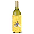 thumbnail image 1 of Abeja en botella de vino amarillo Aislador de bebidas Aislador de bebidas Hugger 8852LITERK Caroline's Treasures 8852LITERK, 1 of 1