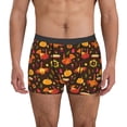 thumbnail image 1 of Balery Thanksgiving Turkey Calzoncillos bóxer para hombre, ropa interior de algodón suave y transpirable con cinturilla de nailon-XX-Large, 1 of 5