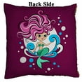 thumbnail image 2 of PKQWTM Beautiful little mermaid Reversible Mermaid Cushion Cover Home Decor Sequin Pillow Case Size 20x20 inches, 2 of 2