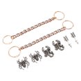 thumbnail image 5 of Dekaim-decoraciones Para Zapatos Con Agujeros Punk, 8 Uds., Textura Metálica, Cadenas De Zapatos De Moda Finamente Pulidas, Accesorios Para La Vida Diaria, 5 of 5
