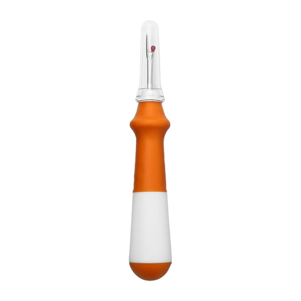 Descosedor Mango de goma Práctico cortador de hilo Removedor de hilo de coser Puntada naranja
