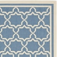 thumbnail image 3 of SAFAVIEH Courtyard Allison Geometric Bordered Indoor/Outdoor Area Rug, 4' x 5'7", Blue/Beige, 3 of 5