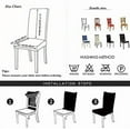 thumbnail image 7 of PU leather chair cover, 4-piece set, waterproof, beautiful, easy to clean, heat-insulating and breathable, chair protective cover, 7 of 7