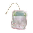 thumbnail image 3 of KLKCMS Clear Figure Display Bag PVC Small Figure Display Bag for Cards Small Figure Pink, 3 of 9