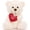 Heart-Off White, variant on MaoGoLan 11'' Teddy Bear Stuffed Animal Cute Bear with Heart Plush Toy