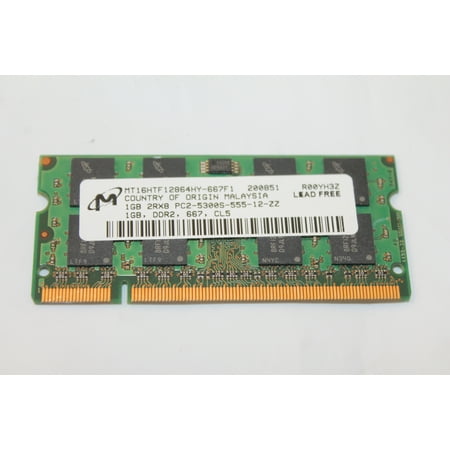 - MT16HTF12864HY-667F1 Laptop Memory Micron 1GB DDR2 PC2-5300S 667MHz CL5