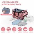 thumbnail image 3 of Fegat Dance Bag with Garment Rack-23"Glittering Rolling Competition Dance Travel Duffel Bag Lightweight Dance Bags for Cheerleader Dancers Athletes, 3 of 12
