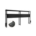 thumbnail image 1 of VEVOR Headboard for King Size Bed Head Board with 2 Shelves & LED Light Black, 1 of 9