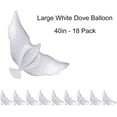 thumbnail image 3 of Finypa White Peace Dove Balloon Flying Pigeon for Weddings, 18 Pack, 3 of 4
