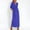 3#Blue, variant on QingYiHua Maxi Summer Dresses for Women Casual 3/4 Sleeve Waist Split V Neck Plus Size Dresses Beach Vacation Long Dress with Pockets,Blue