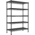 thumbnail image 5 of YOHKOH 5-Wire Shelving Metal Storage Rack Adjustable Shelves for Laundry Bathroom Kitchen Pantry Closet(36L x 14W x 71.9H, Black), 5 of 8