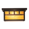 thumbnail image 6 of Meyda Tiffany 154036 Hyde Park Triple Bar Mission 2 Light 20" Wide Flush Mount Square, 6 of 7