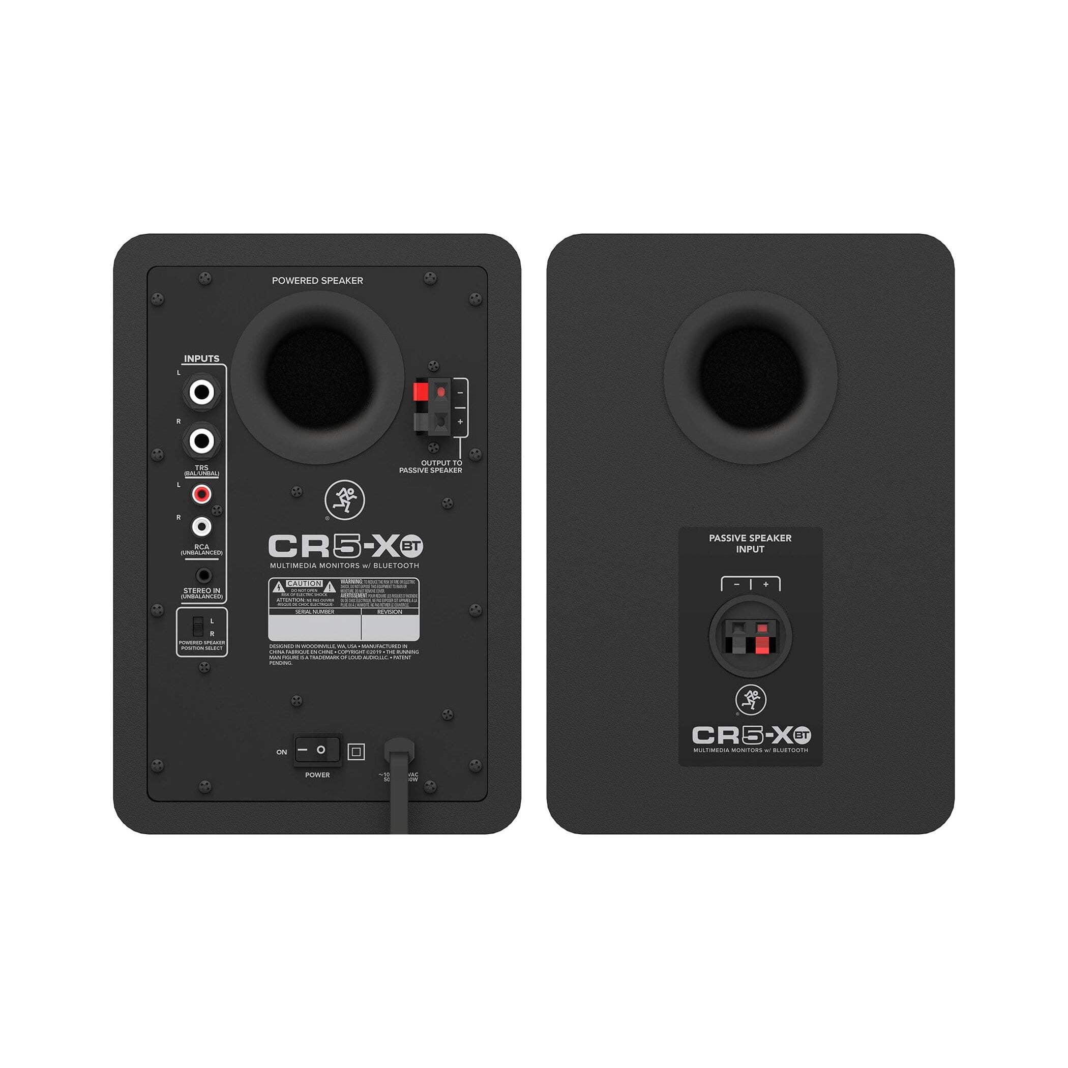 Mackie CR5-XBT 5" Active 80W Bluetooth Multimedia Studio Monitors, Pair