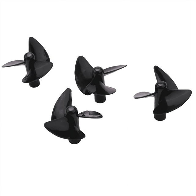 Pièces de Rechange pour Bateau RC Ensemble d'Hélices pour Flytec 2011-5 Outil de Pêche Bateau Appât Localisateur de Poissons Pièce de Navire Hélice Positive & Inversée, 4 Pcs, 4 * Hélices, Noir