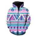 thumbnail image 1 of Sudadera con capucha y cremallera para hombre, diseño de mapa de tribus primitivas étnicas, primavera, con estampado 3D, informal, gran oferta 2024, 1 of 6