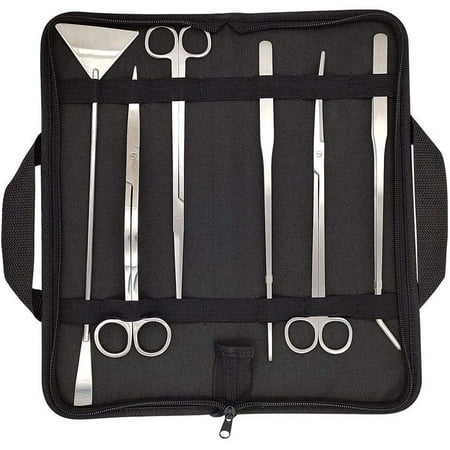 Aquascaping Tools, 6 pcs Aquarium Scissors Plant Curved & Waved Scissor Tweezers for Fish Tank