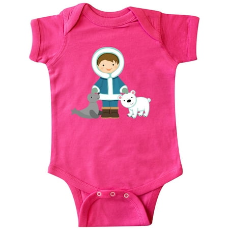 

Inktastic Eskimo Boy Cute Alaska Gift Baby Boy Bodysuit