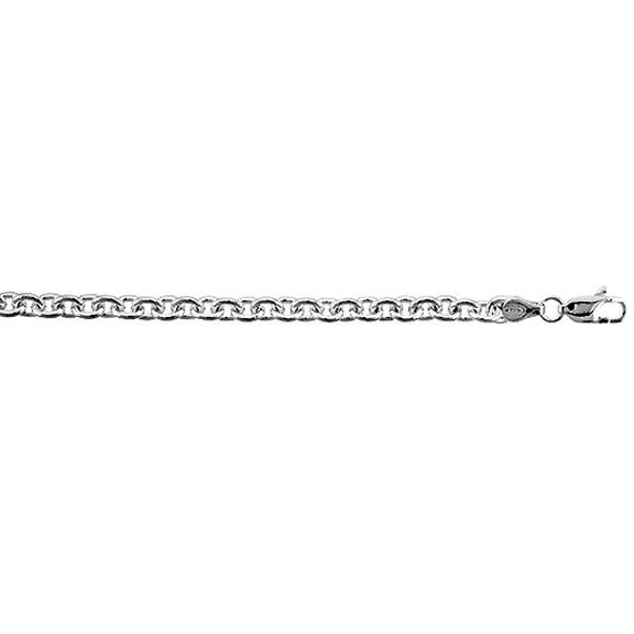 925 Sterling Silver Italian Fancy Cable Link Chain Necklace 4.6mm