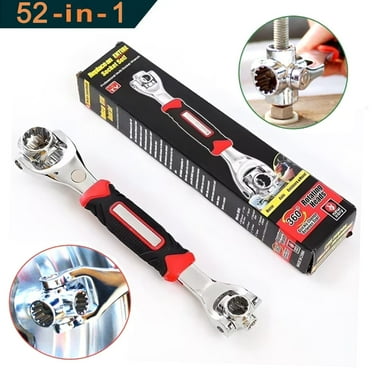 MKDAQIQIU 52 in 1 Socket Wrench 360 Degree Revolving Multi Tool Wrenches，1PACK