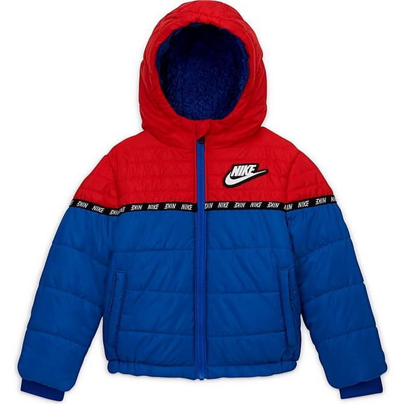 Nike Toddler Boys Sportswear Taped Colorblock Puffer Jacket,Game Royal,3T