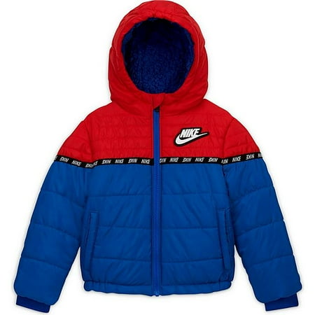 Nike Toddler Boys Sportswear Taped Colorblock Puffer Jacket,Game Royal,3T