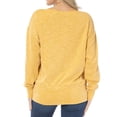 thumbnail image 2 of Women's Gold Iowa Hawkeyes Lainey Ribbed Tunic Tri-Blend Pullover Sweatshirt, 2 of 2