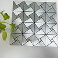 thumbnail image 4 of (5 hojas, plateado) Azulejos para salpicaduras para encimeras de cocina, baño, chimenea, contacto, pegatinas de pared de metal, decoración, molino de viento, rompecabezas, vidrio mixto, 4 of 5