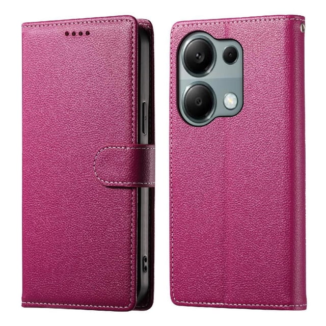 Funda para FOXDOCK Xiaomi Redmi Note 13 Pro 4G– Cuero Premium, 3 ranuras para tarjetas, Protección contra impactos