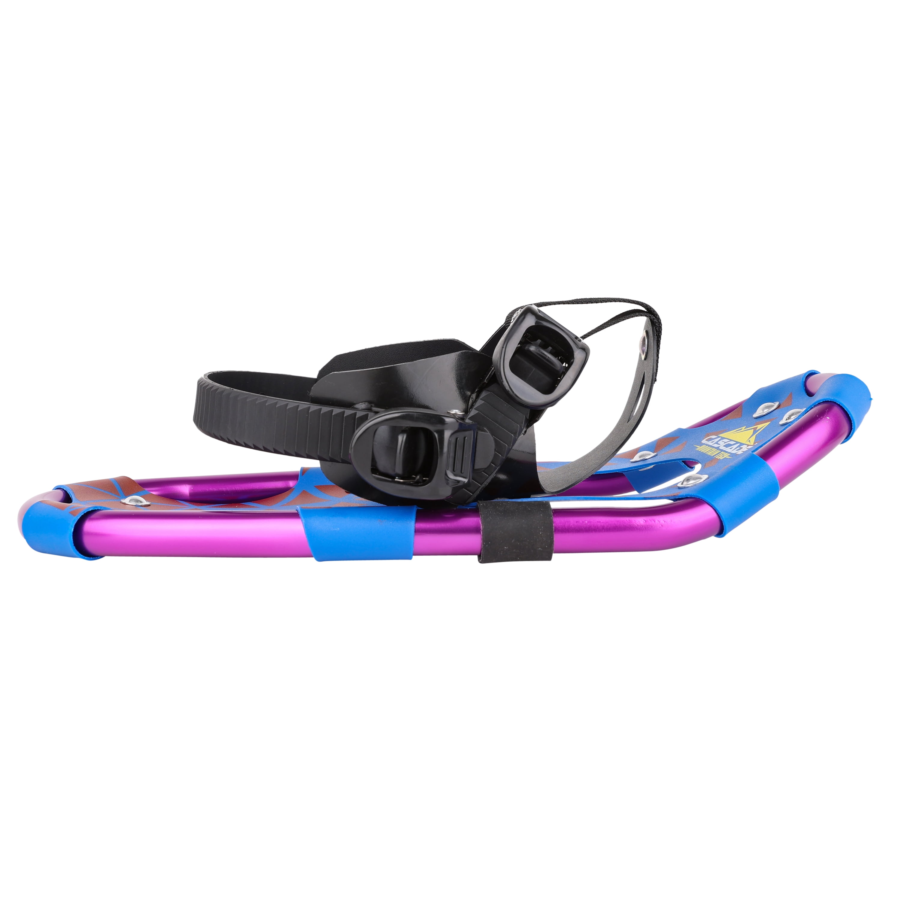 Cascade Mountain Tech Lightweight Aluminum Frame Kid's Snowshoes - Size 14. 1 Pair, Ratchet Bindings