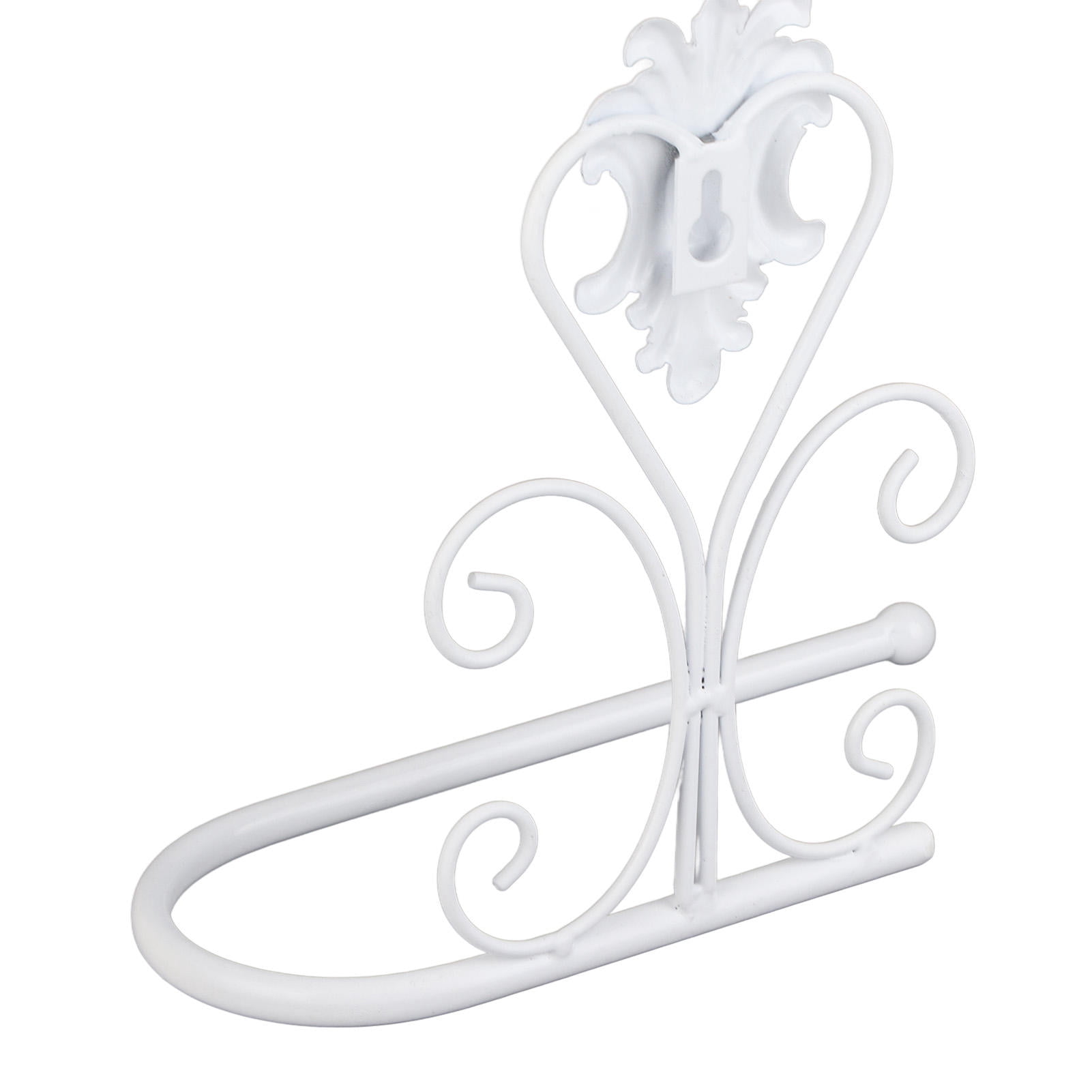 BIMZUC White Wall‑Mounted Paper Towel & Tissue Rack – 5.9"×7.9" Durable Metal Holder for Kitchen, Bathroom, Toilet