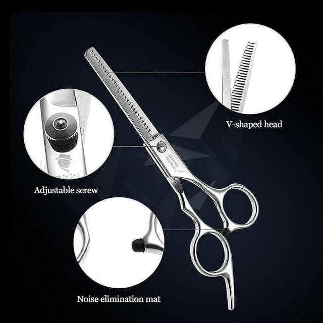Smith Chu Hair Cutting Set Hair Thining Scissor Hair Shear Kit for Hairdressing Salon 2pcs Adult & Children Haircut Tool
