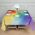 thumbnail image 3 of Rainbow Tie Dye Ink Pattern Square Tablecloth,Waterproof Square Table Cover,Wipeable Spillproof Washable Table Cover for Home Kitchen Party Decor 42"X42"(107x107cm), 3 of 6