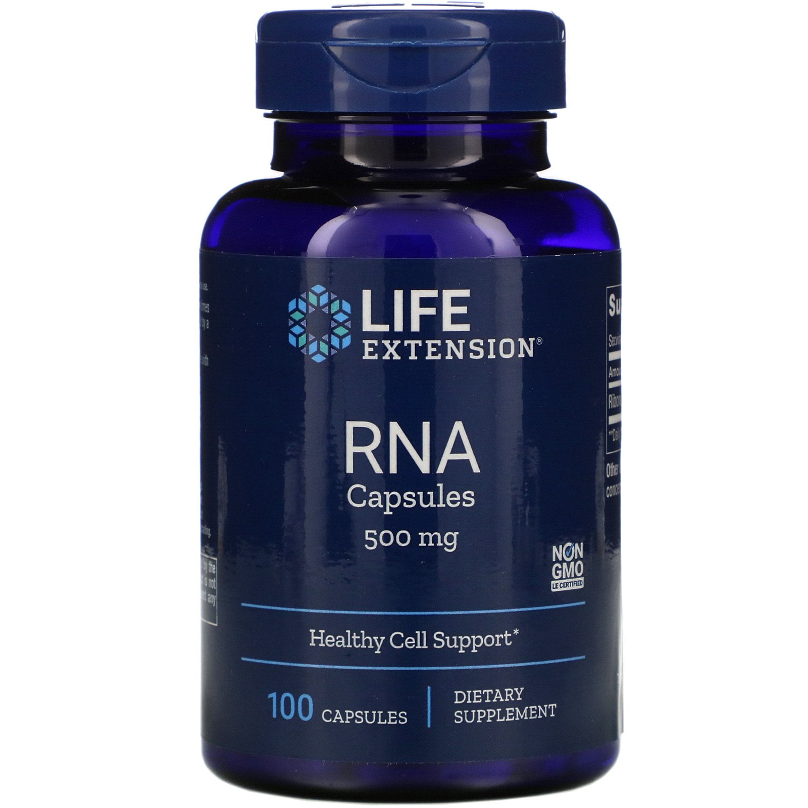 Life Extension RNA Capsules 500 mg 100 Capsules