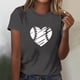 thumbnail image 1 of Fiudx Camisas de Mujer Camisa Superior Informal de Manga Corta con Cuello Redondo y Estampado Informal y Moderno para Mujer, 1 of 4