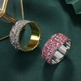 thumbnail image 4 of Granjero Gordo Anillo de servilleta de moda galvanizado, hebillas de servilletas de metal múltiples de moda, hebillas de servilletas para banquetes de hotel -12 piezas (plata + blanco), 4 of 4