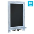 thumbnail image 5 of Merrick Lane Set of 10 Wall Mount or Tabletop Magnetic Chalkboards with Folding Metal Legs in Rustic Blue, 9.5" x 14", 5 of 13