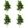 thumbnail image 1 of Agujas de pino artificiales no tóxicas, 4 piezas de vegetación de seda de alta calidad para decoración interior y exterior, plástico ecológico con apariencia realista y función lavable reutilizable, 1 of 5