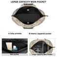 thumbnail image 3 of Sac Weekender Floral et Crâne, Grand Sac à Main avec Poignées Durables pour Femmes, 3 of 5